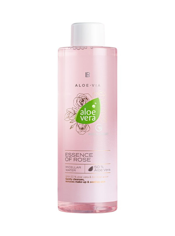 Eau Micellaire Essence of Rose – Démaquillant Doux à l'Aloe Vera & Eau de Rose
