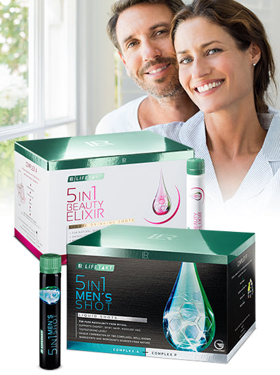 Collection 5 en 1 Élixir Beauté & Shot Homme - Bien-être Complet