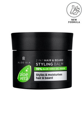 Baume Coiffant 2-en-1 Aloe Vera – Soin & Fixation pour Cheveux & Barbe