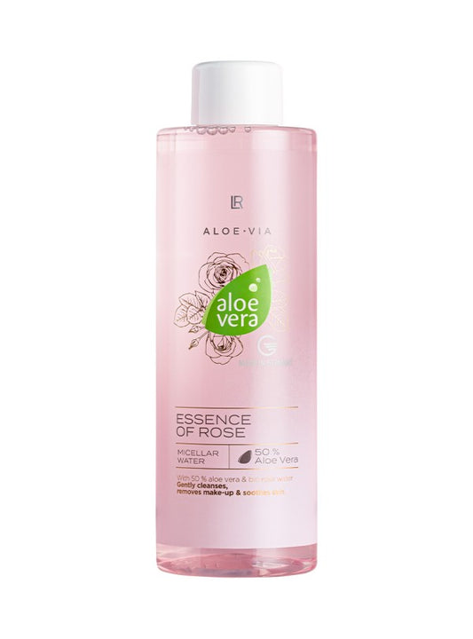 Eau Micellaire Essence of Rose – Démaquillant Doux à l'Aloe Vera & Eau de Rose