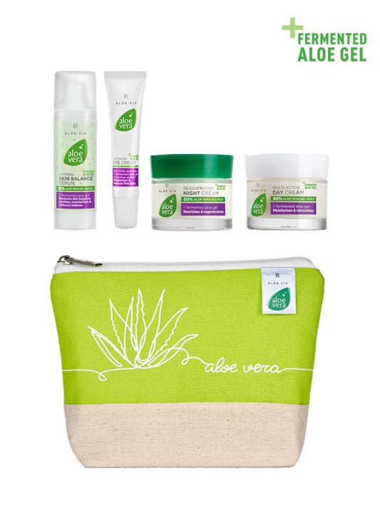 Coffret Soin Visage à l’Aloe Vera Fermenté – Rituel Beauté Éclat et Hydratation